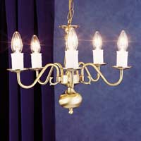 Antwerp Five Light Pendant Antique Brass Finish