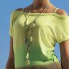 Unbranded Apart 2-Strand Textile Necklace