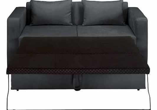 Unbranded Apartment Fabric Metal Action Sofa Bed - Charcoal