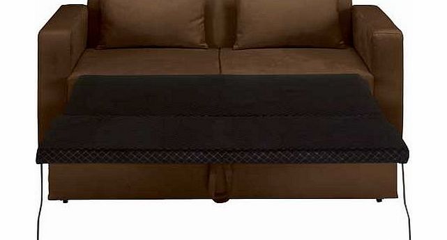 Unbranded Apartment Fabric Metal Action Sofa Bed - Chocolate