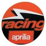 An Aprilia Racing mousemat which is totally round