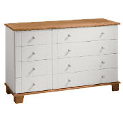 Unbranded Apsley 4   4 drawer Chest, White Painted and Pine