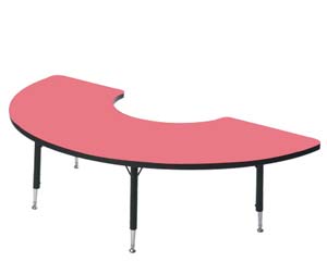Unbranded Arc top height adj themed table