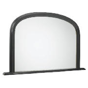 Unbranded Arch Overmantle Mirror Black 31x47