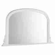 Unbranded Arch Overmantle White Mirror 110x90cm