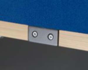 Unbranded Archer desk screens side fixed brackets