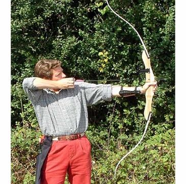 For the more serious Robin Hood of the family. This wooden handled professional bow is still suitable for beginners but is of a superior quality to our fibreglass bows. The wooden bow is 152cm (60) long and has a draw weight of 32 lbs. The set also c