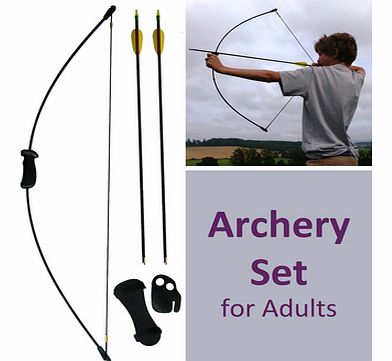 Archery Set for Adults (16+ yrs) ? Strong BowThis professional archery set includes a quality 51 (130cm) fibreglass bow, with 30lb draw weight, making it the perfect present for the Robin Hood of the family.Its a fantastic adult or taller teenager be