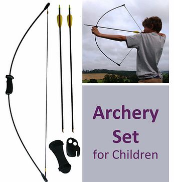 Archery Set for Children (8 to 13 yrs depending on size) ? Light BowThis professional archery set includes a quality 36 (93cm) fibreglass bow, with 9.5lb draw weight, making it the perfect present for the Robin Hood of the family.Its a fantastic begi