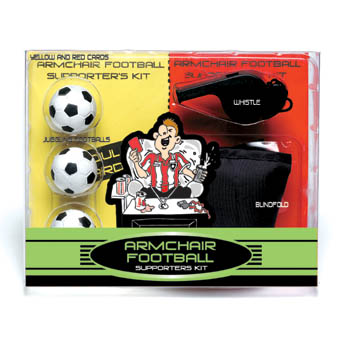 Ideal for the football fan who likes to help the referee. Comprises red and yellow cards  juggling