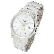 This Artemis mens sportive alarm watch has quartz analogue movement and has a stainless steel bracel