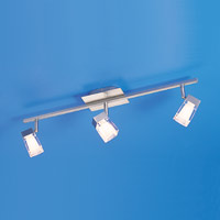 Artemis Triple Bar Halogen Spotlight Brushed Chrome Finish