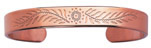 Arthriton Copper Therapy Bracelet - Original copper wide pattern - med/lge