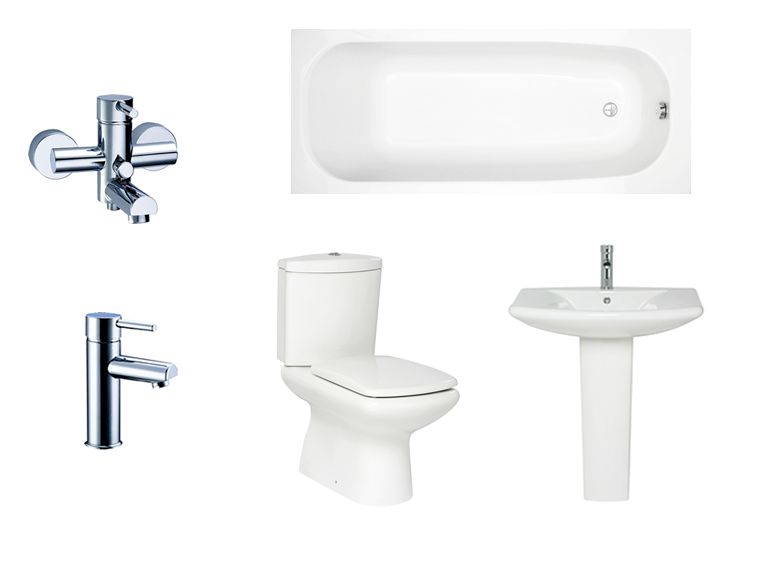 Unbranded Artis Suite Package B-a (basin wc acrylic bath taps)