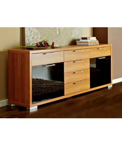 Unbranded Arty Sideboard with High Gloss Doors
