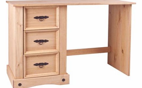 This pine desk is perfect for your home study. Accompanied with 3 drawers it provides generous storage space. Its traditional designed handles and soft wooden colour creates a nice. domestic homely feel. Part of the Aruba collection Pine desk with me