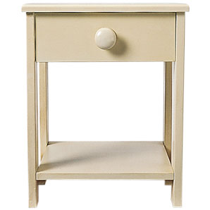 A robust and classically styled bedside table made