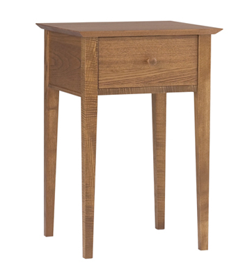 ASH NIGHT STAND WITH DRAWER FROM THE CORNDELL METROPOLITAN RANGE IN A TAN FINISH