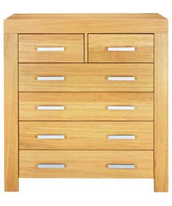 Ashby 4 Wide 2 Narrow Drawer Chest - Oak