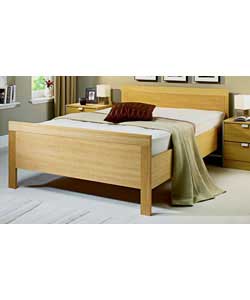 Unbranded Ashby Oak Double Bed with Cushion Top Mattress