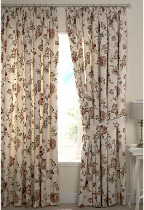 Unbranded Ashdowne Antique Red Lined Curtains