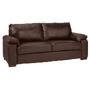 Unbranded Ashmore large Leather Sofa, Brown