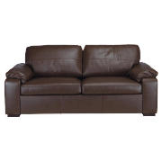 Unbranded Ashmore Leather Sofa Bed, Brown