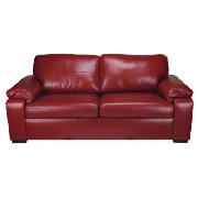 Unbranded Ashmore Leather Sofa Bed, Red