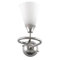 Asp Single Wall Light Satin Steel finish