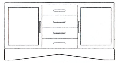 Aspen 2 Door- 4 Drawer Sideboard