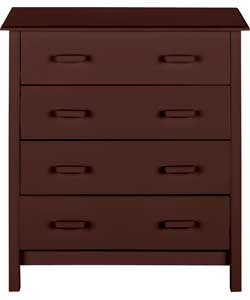 Unbranded Aspen 4 Drawer Chest - Chocolate