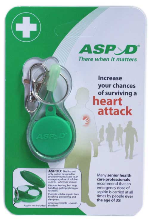 Unbranded Aspod Emergency Aspirin Keyring