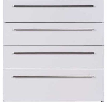 Unbranded Atlas 4 Drawer Chest - White