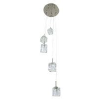 Atrium 5 Light Pendant Satin Chrome Finish