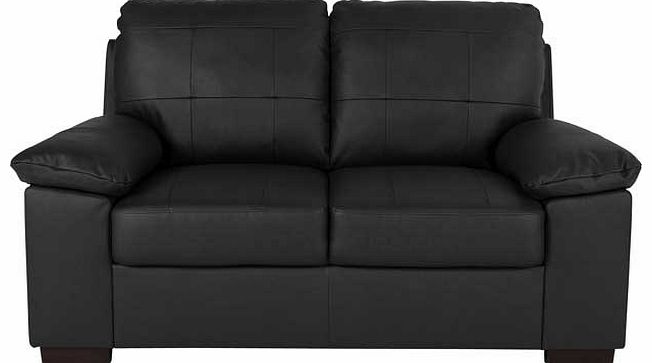 Unbranded Austin Leather and Leather Effect Regular Sofa -