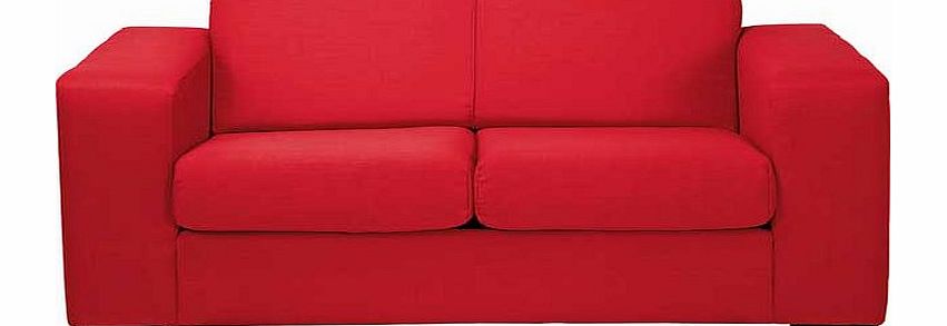 Unbranded Ava Fabric Compact Sofa - Red