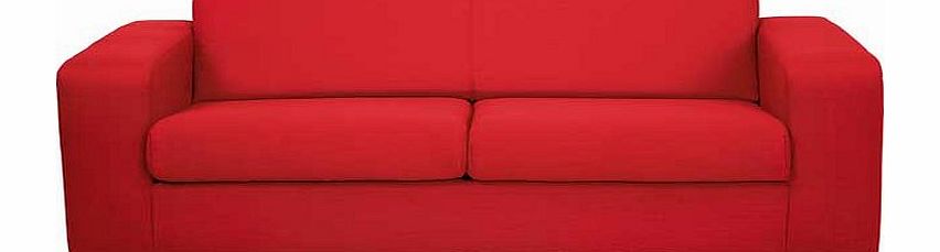 Unbranded Ava Fabric Large Sofa - Red