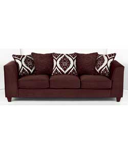 Unbranded Ava Large Sofa - Chocolate
