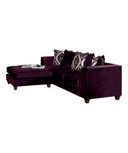 Unbranded Ava Sofa Chaise - Black