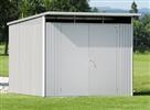 Unbranded Avantgarde Extra Large Shed: Avantgarde Pent shed 260cmW x 300cmD (ro - Metallic Silver