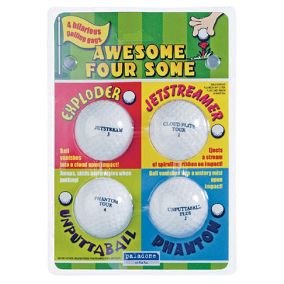 Unbranded Awesome Foursome Novelty Golf Balls