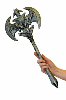 AXE WITH SKULLS