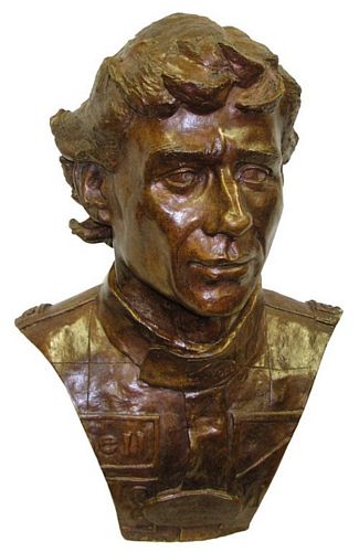 This full size bronze bust is beautifully sculpted