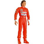 Ayrton Senna figure. This unique vinyl doll comes from Brazil and is featured because of its rarity