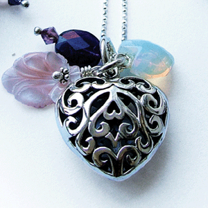 Azuni of London Designer Jewellery 2005 Collection. A delicate silver ball chain necklace with a