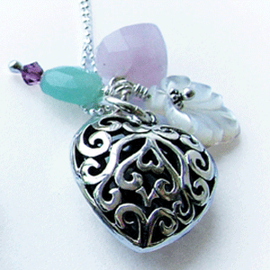 Azuni of London Designer Jewellery Collection 2005. A delicate silver ball chain necklace with a