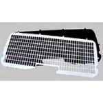 Rear window grilles are punched from a single sheet of steel and when fitted provide a proven