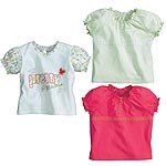 Babies Pack of 3 Garden Tops
