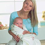 Babies Shawl with Ribbons