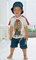 Babies Three-Piece Cowboy Short Set